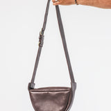 BROWN LEATHER HAND BAG